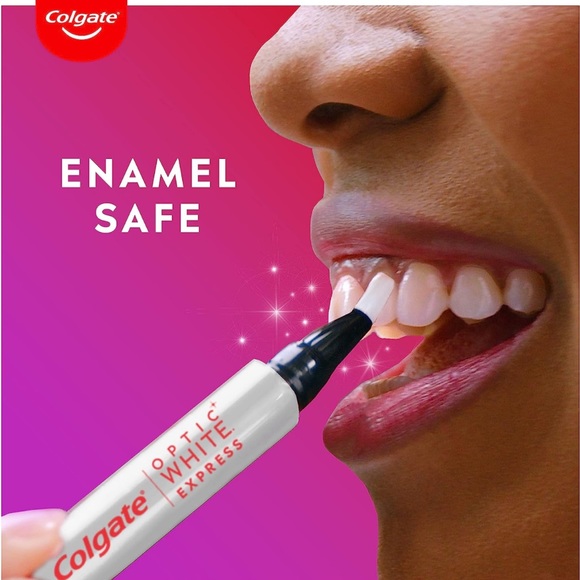 Colgate Optic White Express Teeth Whitening Pen with 35 Treatments, Enamel Safe - Picture 5 of 12